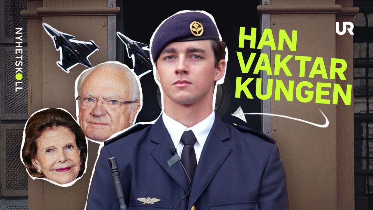 Nyhetskoll följer 19-årige Anton som står högvakt vid Stockholms slott
